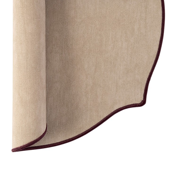 Салфетка сервировочная etica, D38 см, бежево-розовая (80267)