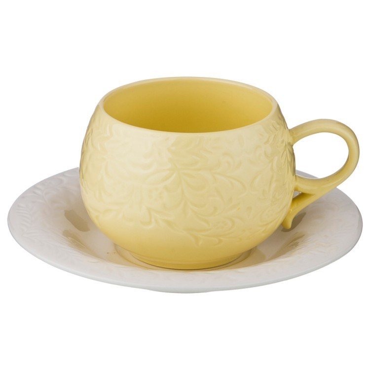 Чайный набор на 1 персону, 2 пр., 200 мл. "лимонный" Lefard (374-073)