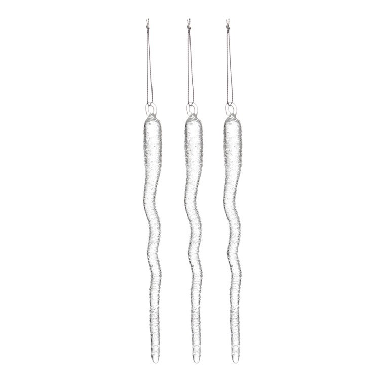 Набор ёлочных украшений melting icicles из коллекции new year essential, 3 шт. (78335) Набор ёлочных украшений melting icicles из коллекции new year essential, 3 шт. (78335)