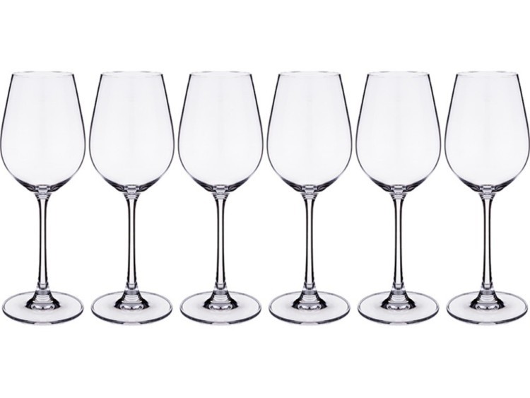 Набор бокалов для вина из 6 шт. "columba" 400 мл высота=23,5 см CRYSTALITE (669-252)