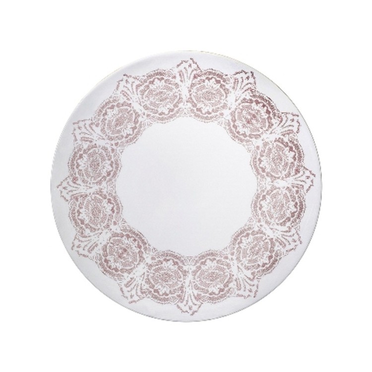 Блюдо круглое D8305, 31 см, фарфор, white, pink, MIKASA