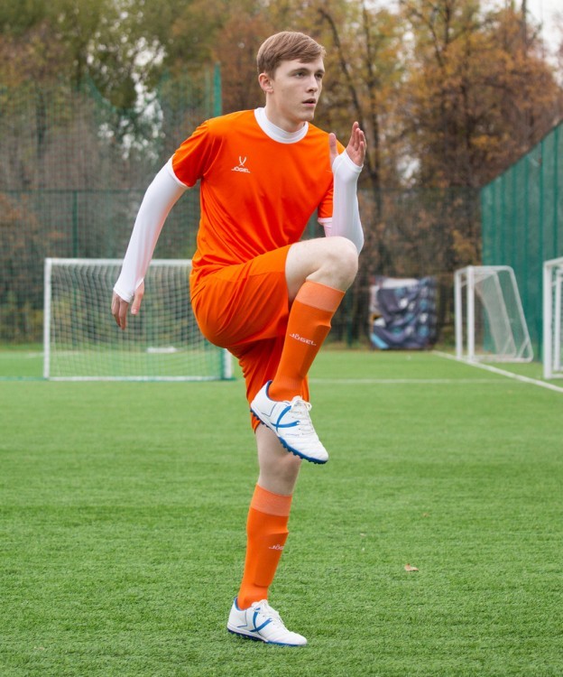 Футболка футбольная JOGEL CAMP Origin, оранжевый/белый (701807)