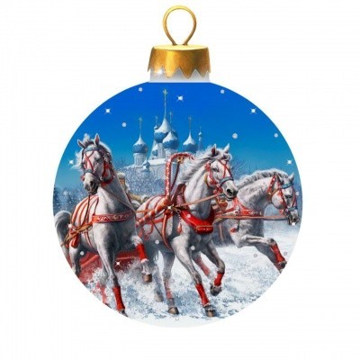 Новогодний шар Владыки года с кристаллами Swarovski (2593)