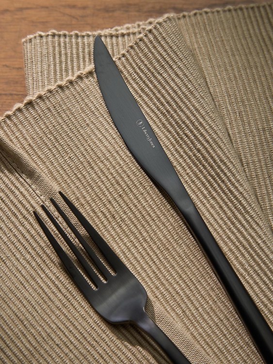 Набор столовых приборов pure, черные матовые, 16 пред. (79813)