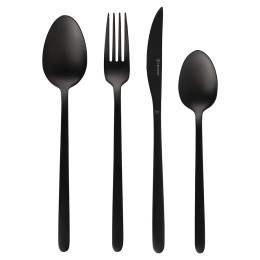 Набор столовых приборов pure, черные матовые, 16 пред. (79813)