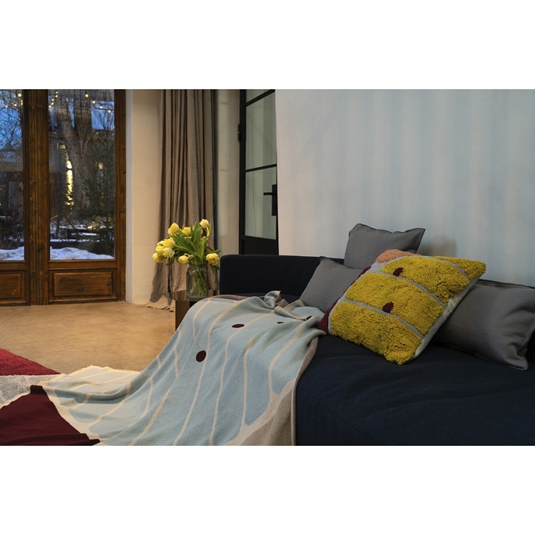 Чехол на подушку с рисунком tea plantation горчичного цвета из коллекции terra, 45х45 см (74514)