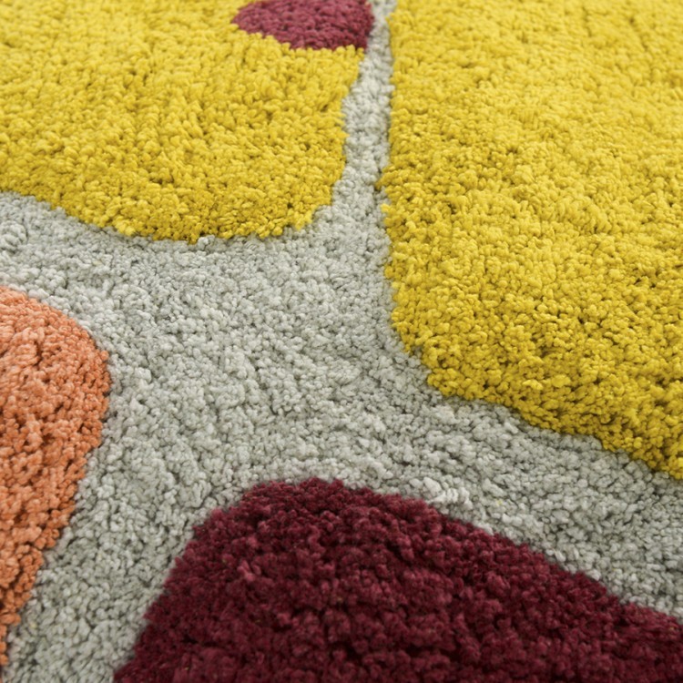 Чехол на подушку с рисунком tea plantation горчичного цвета из коллекции terra, 45х45 см (74514)