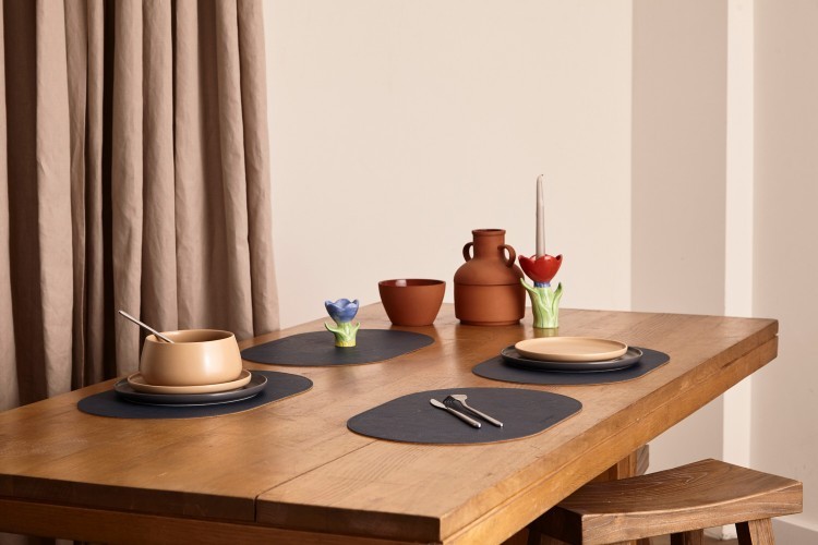 Салфетка сервировочная pool, 30х45 см, синяя/коричневая (80103)