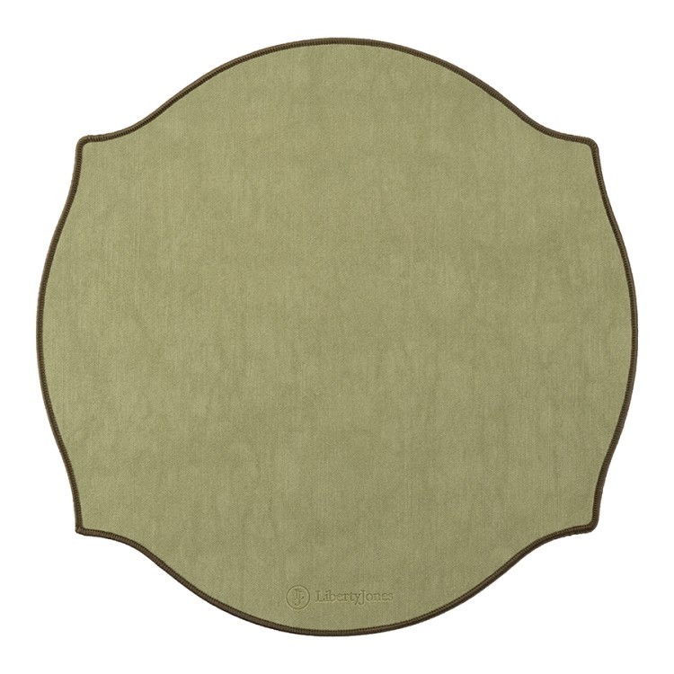 Салфетка сервировочная etica, D38 см, зеленая (80268)