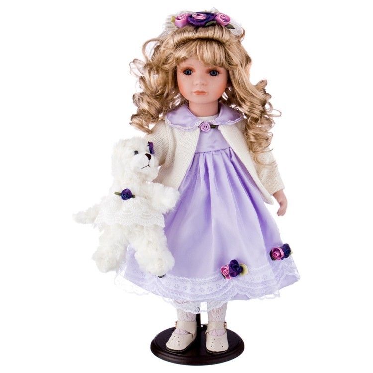 Кукла фарфоровая декоративная высота=46 см. RF COLLECTION (346-131)