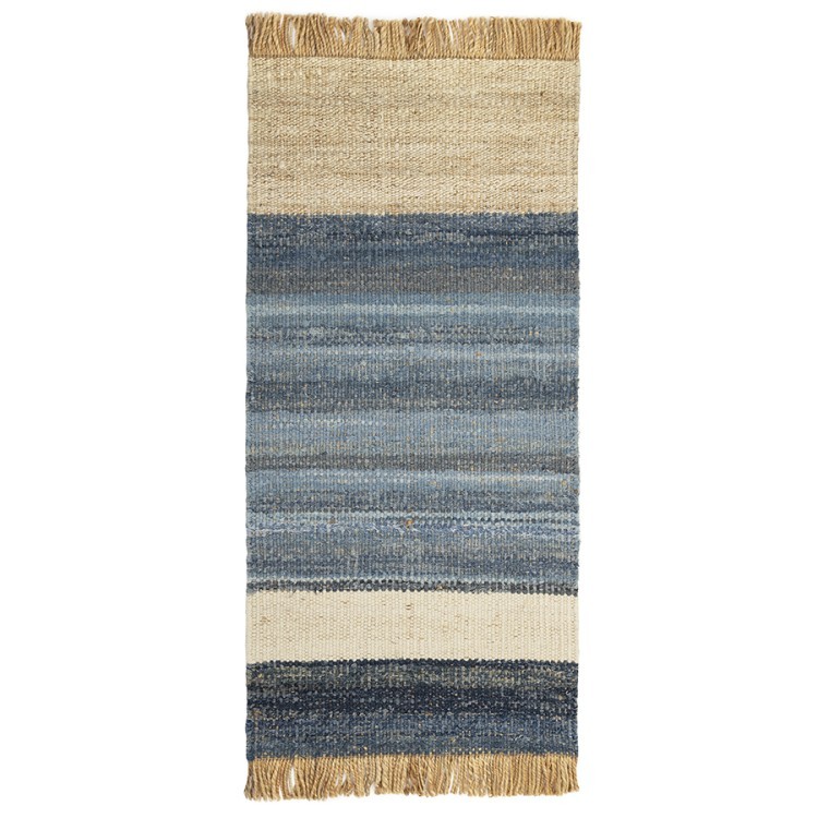 Ковер из джута, денима и шерсти hyderabad из коллекции ethnic, 70x160см (76020) Ковер из джута, денима и шерсти hyderabad из коллекции ethnic, 70x160см (76020)