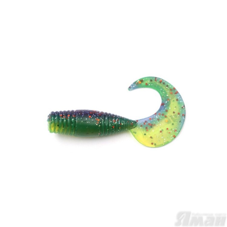 Твистер Yaman Spry Tail, 2" цвет 15 - Violet Lime, 10 шт Y-ST2-15 (70753)