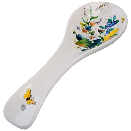 Подставка для ложки 22,3см Лесные ягоды с лимонами доломит LR (60139)