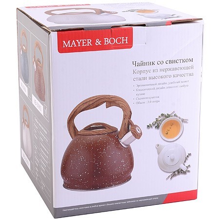 Чайник 3 л со свистком нерж Mayer&Boch (30965) Чайник 3 л со свистком нерж Mayer&Boch (30965)