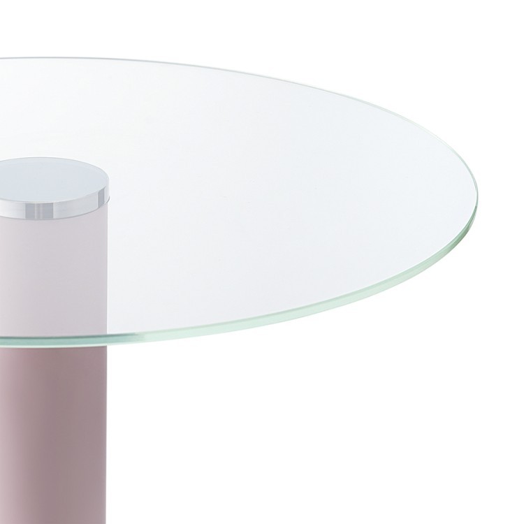 Столик кофейный hem, D48 см, розовый (75326)