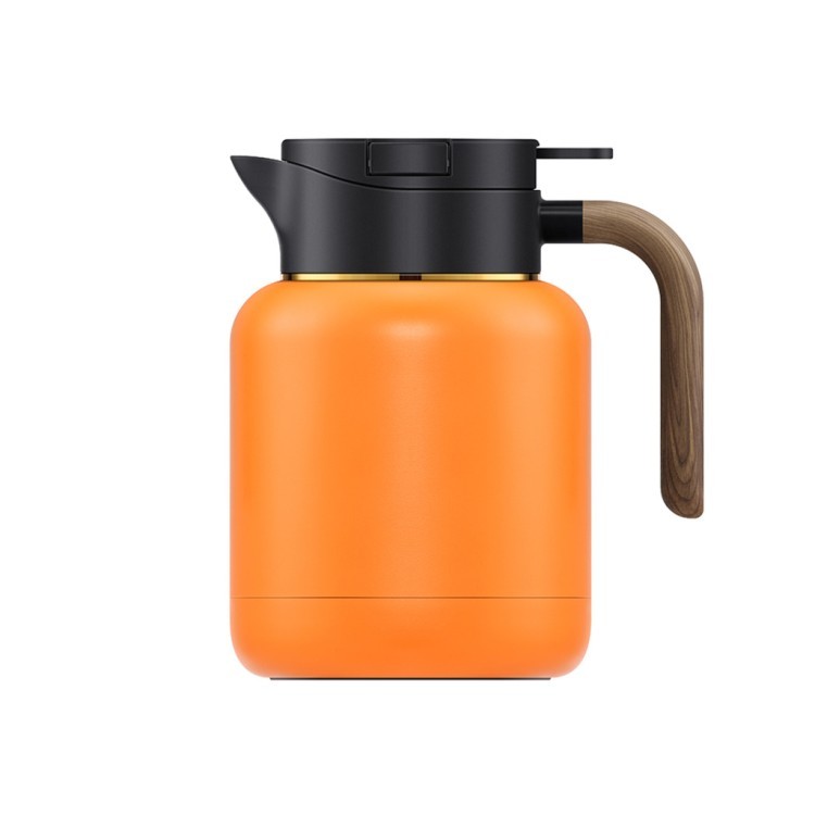 Термос MC'01D, 14, металл, керамика, BLACK/ORANGE, SAMADOYO