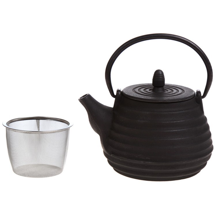 Заварочный чайник чугунный "midnight" с эмалированным покрытием внутри 1000 мл. Lefard (734-025)