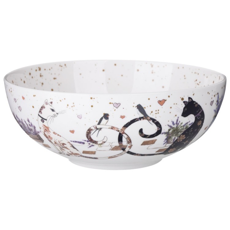 Салатник lefard "лавандовые коты" 17,5*6,5 см 850 мл Lefard (425-168)