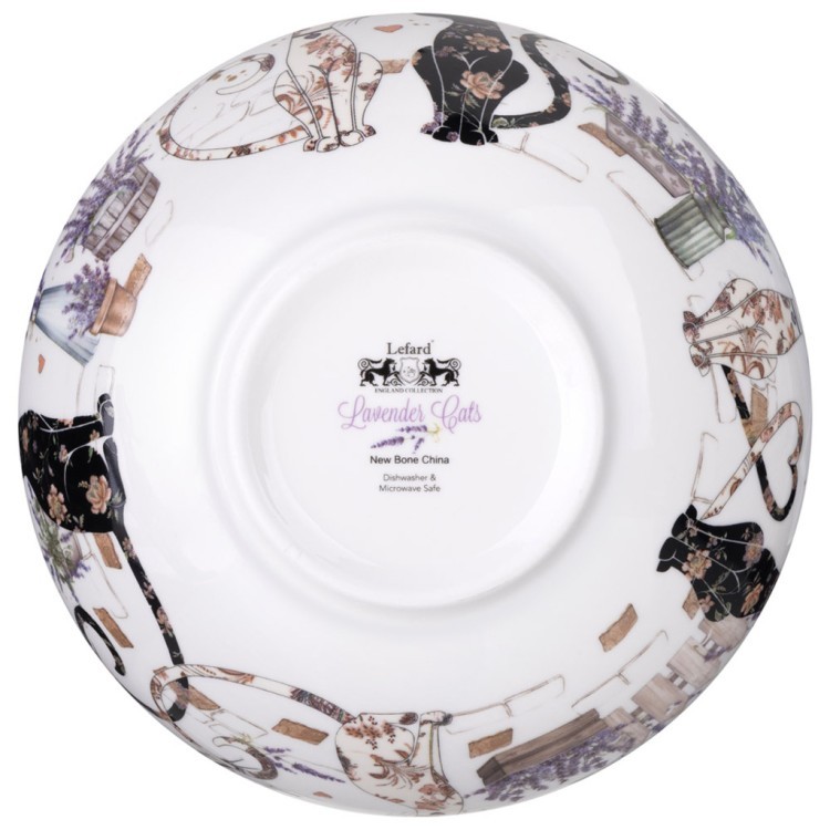 Салатник lefard "лавандовые коты" 17,5*6,5 см 850 мл Lefard (425-168)
