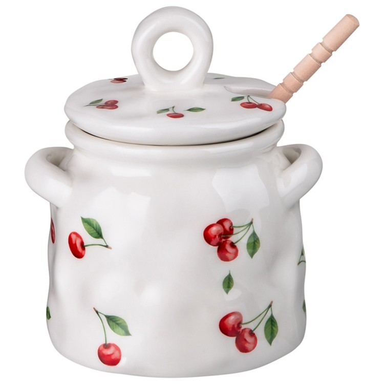 Банка для меда lefard "cherry" 11,5*10,5*1,*5 см 450 мл Lefard (358-2353)