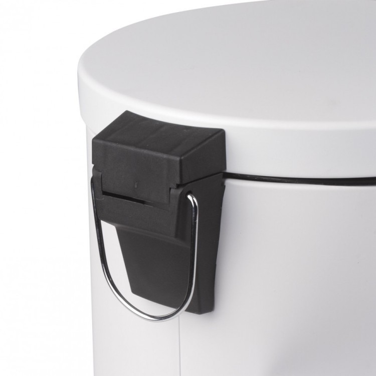 Ведро-контейнер для мусора урна с педалью Laima Classic 12 л белое 604948 604948 (1) (91883)