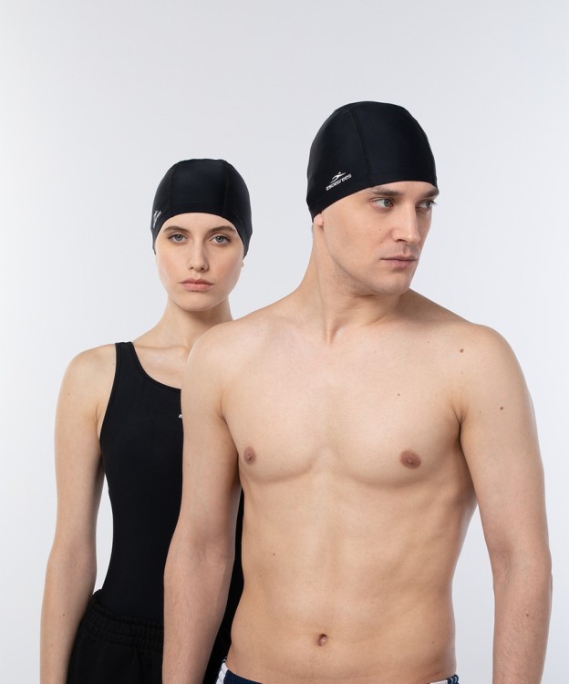 Шапочка для плавания Comfo Black, полиэстер (1549569) Шапочка для плавания Comfo Black, полиэстер (1549569)