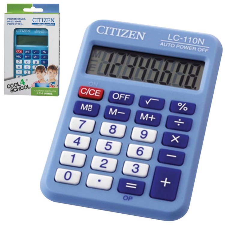 Калькулятор карманный Citizen LC-110NRBL 8 разрядов 250363 (64919)