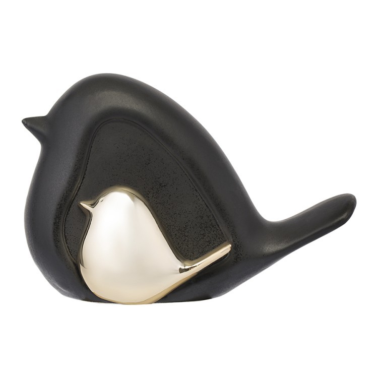 Декор из фарфора black birdie из коллекции essential, 14,5х6x10 см (77380)