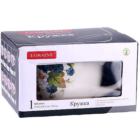Кружка-супница 550мл Лесные ягоды с лимонами доломит LR (60143) Кружка-супница 550мл Лесные ягоды с лимонами доломит LR (60143)