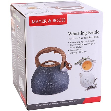 Чайник 3 л со свистком нерж Mayer&Boch (30964) Чайник 3 л со свистком нерж Mayer&Boch (30964)