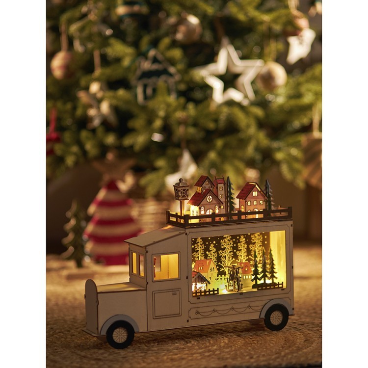 Декор новогодний с подсветкой festive truck из коллекции new year essential (76832) Декор новогодний с подсветкой festive truck из коллекции new year essential (76832)