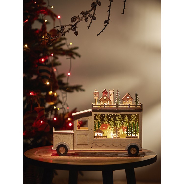 Декор новогодний с подсветкой festive truck из коллекции new year essential (76832) Декор новогодний с подсветкой festive truck из коллекции new year essential (76832)