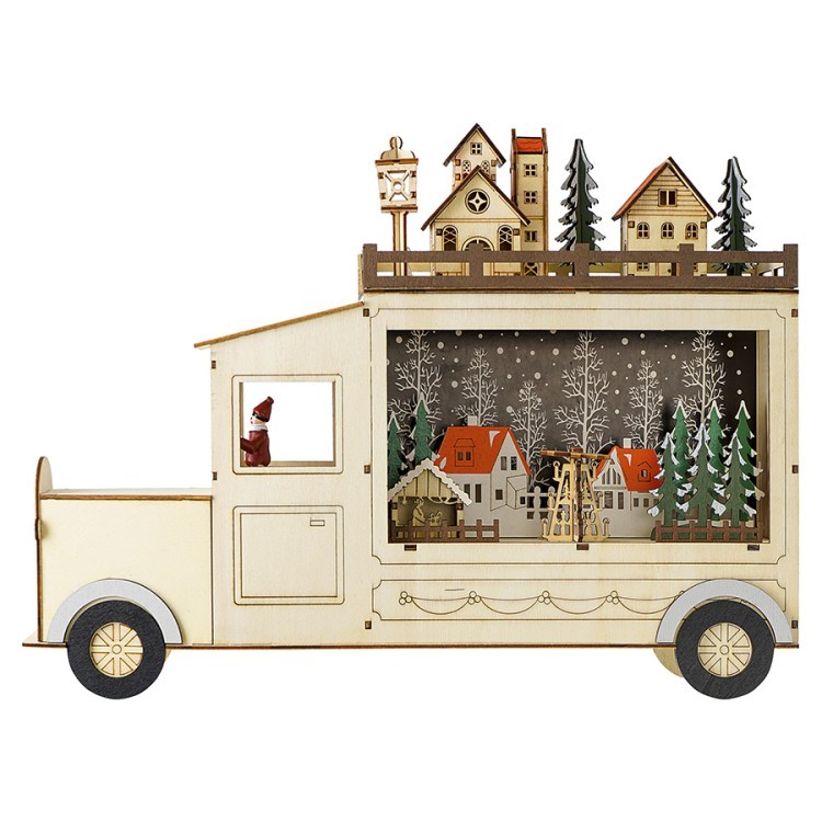Декор новогодний с подсветкой festive truck из коллекции new year essential (76832) Декор новогодний с подсветкой festive truck из коллекции new year essential (76832)