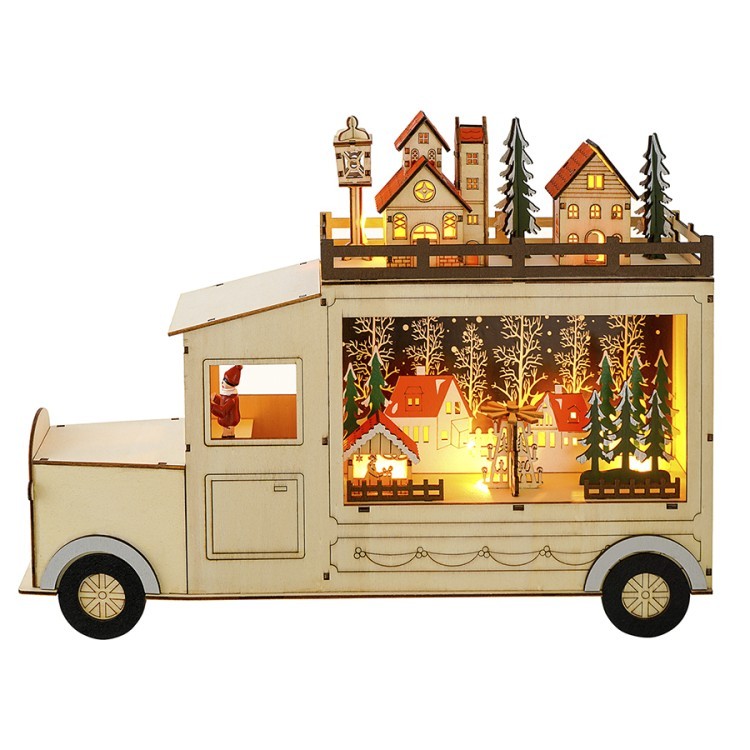 Декор новогодний с подсветкой festive truck из коллекции new year essential (76832) Декор новогодний с подсветкой festive truck из коллекции new year essential (76832)
