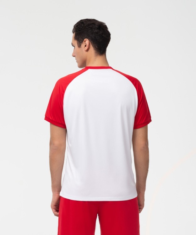 Футболка игровая JÖGEL CAMP Reglan Jersey, белый/красный (701702) Футболка игровая JÖGEL CAMP Reglan Jersey, белый/красный (701702)