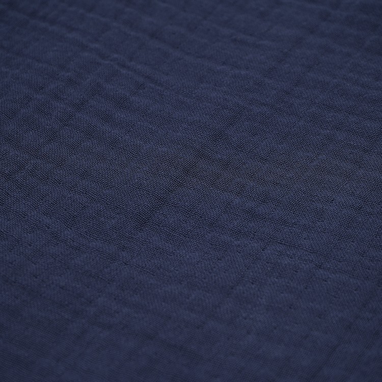 Халат из многослойного муслина темно-синего цвета из коллекции essential, размер m (75395)