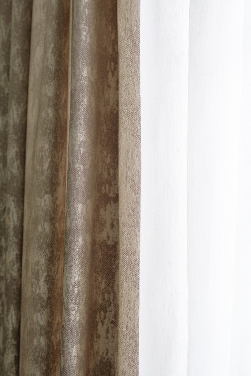 Портьера HOUSTON бежевый 275*260см (TT-00016083)