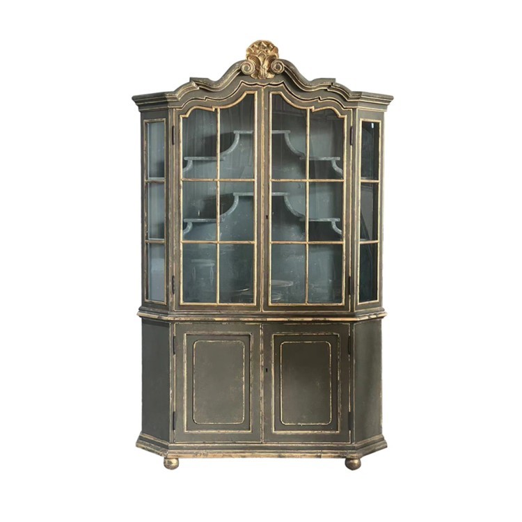 Буфет LI-U9-12-37/2, береза, тополь, Green/gold, ROOMERS FURNITURE