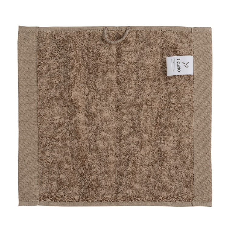 Полотенце для лица коричневого цвета из коллекции essential, 30х30 см (66951)
