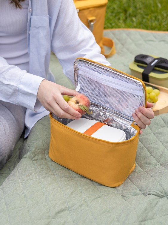 Термосумка для ланч-бокса/косметики/лекарств smart picnic, s, горчичная (79195) Термосумка для ланч-бокса/косметики/лекарств smart picnic, s, горчичная (79195)