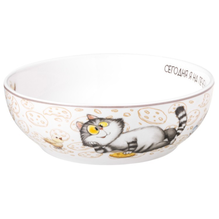 Салатник lefard "счастье есть" 15,5*5 см 600 мл Lefard (85-2095)