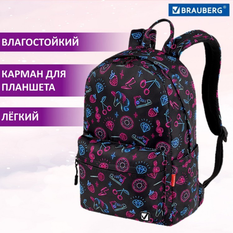 Рюкзак Brauberg DREAM с карманом для ноутбука "Sweet dreams" 42х26х14 см 271677 (1) (89782) Рюкзак Brauberg DREAM с карманом для ноутбука "Sweet dreams" 42х26х14 см 271677 (1) (89782)
