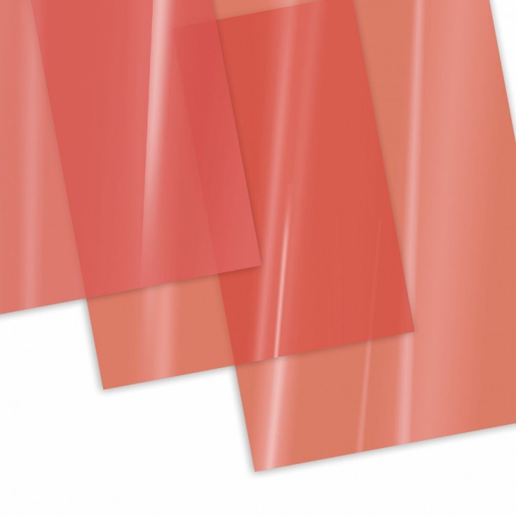 Обложки пластиковые для переплета А4 к-т 100 шт. 200 мкм прозрачно-красные Brauberg 532161 (1) (90068)