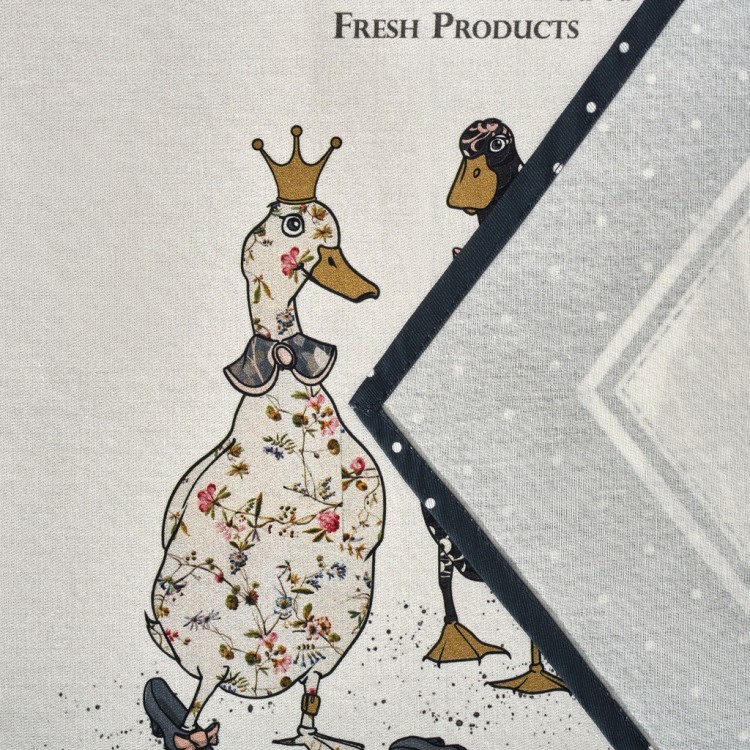 Дорожка на стол "family farm", 45х300см, синий 100% хлопок,твил Lefard (850-742-33)