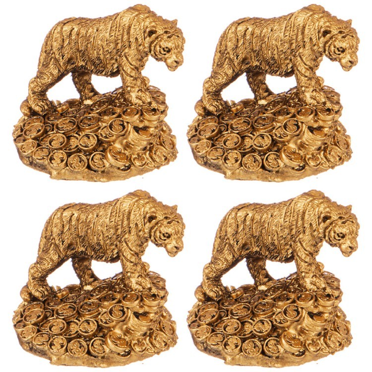 Набор фигурок "тигр" из 4 шт. 3,2*3,2*3,5 см Lefard (117-340)