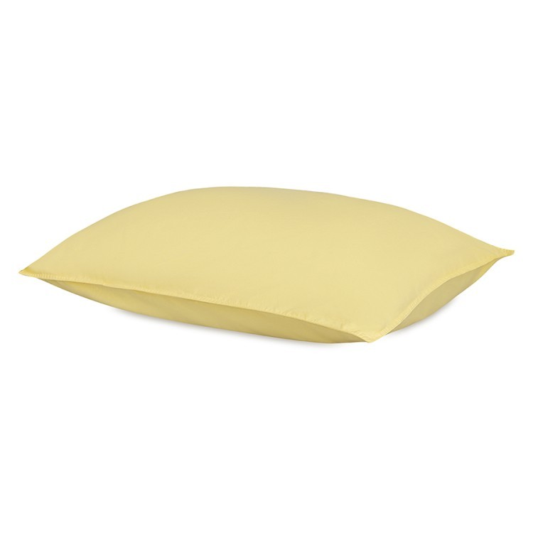 Набор наволочек из стираного перкаля светло-желтого цвета из коллекции essential, 50х70 см (77743)