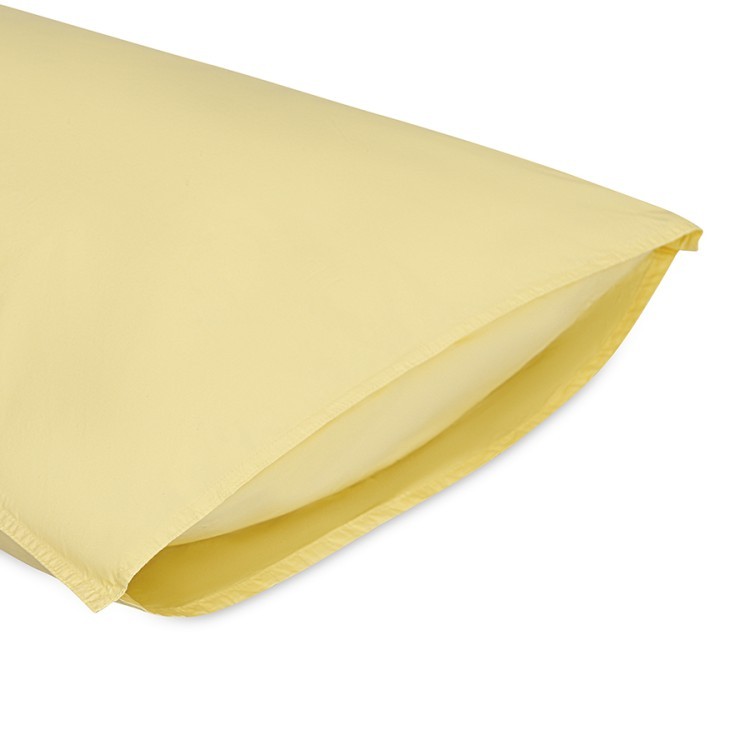 Набор наволочек из стираного перкаля светло-желтого цвета из коллекции essential, 50х70 см (77743)