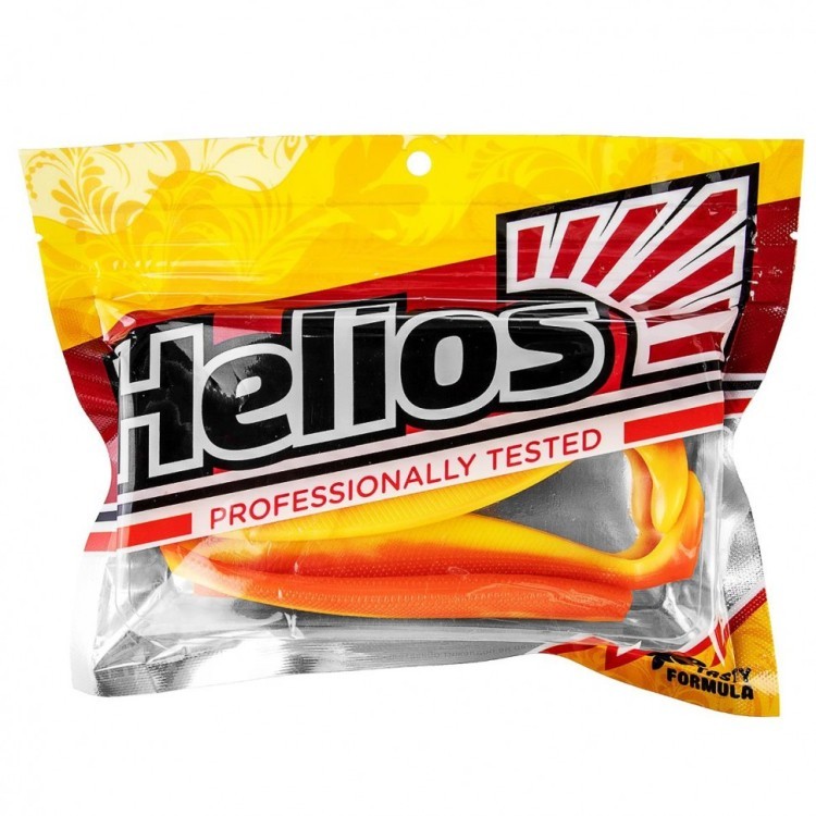 Виброхвост Helios Trofey 5.5"/14 см, цвет Orange & Yellow 4 шт HS-25-015 (77859)