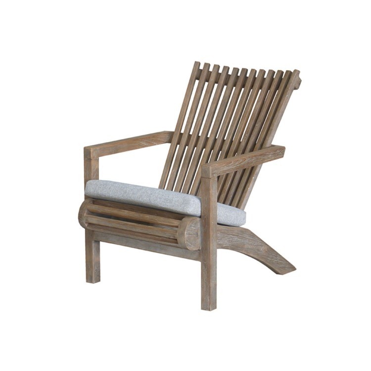 Кресло ECAC67, тик, текстиль, blue, ROOMERS FURNITURE