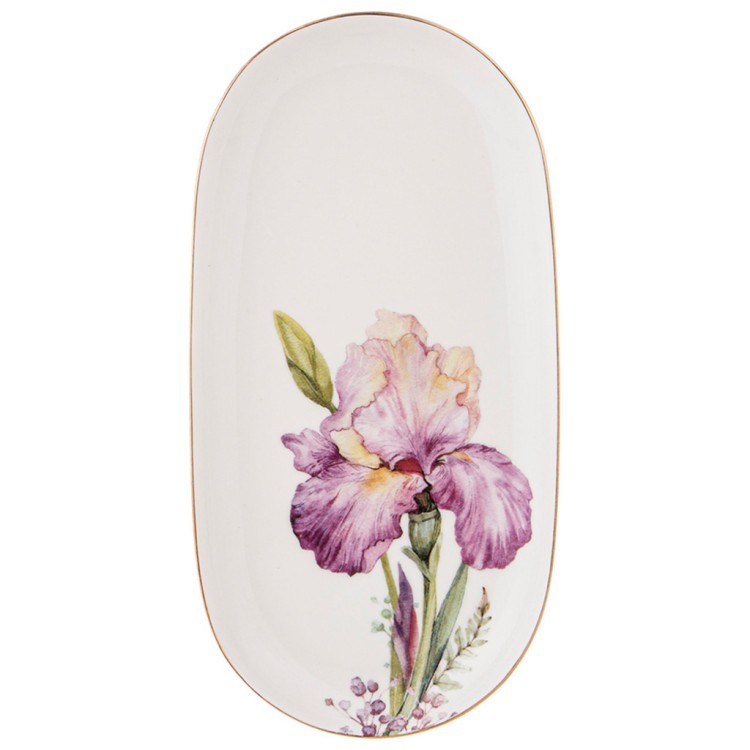 Блюдо овальное lefard "irises" 20,5 см, разноцветный (590-339-11) 